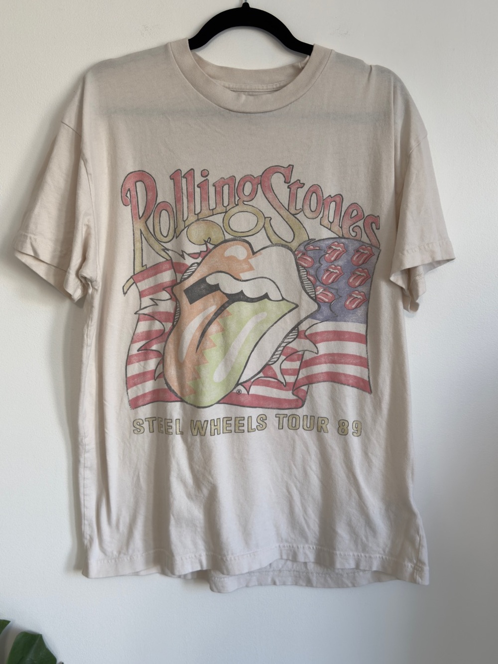 Abercrombie & Fitch Rolling Stones "Steel Wheels Tour 89" Graphic Tee Large